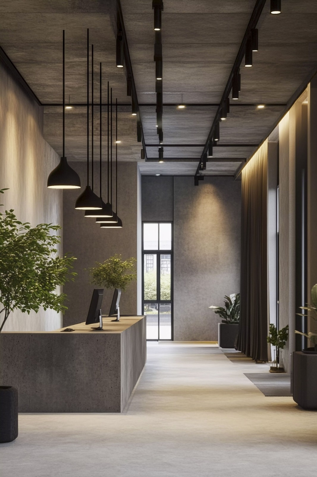 Lighting-fixtures-in-office
