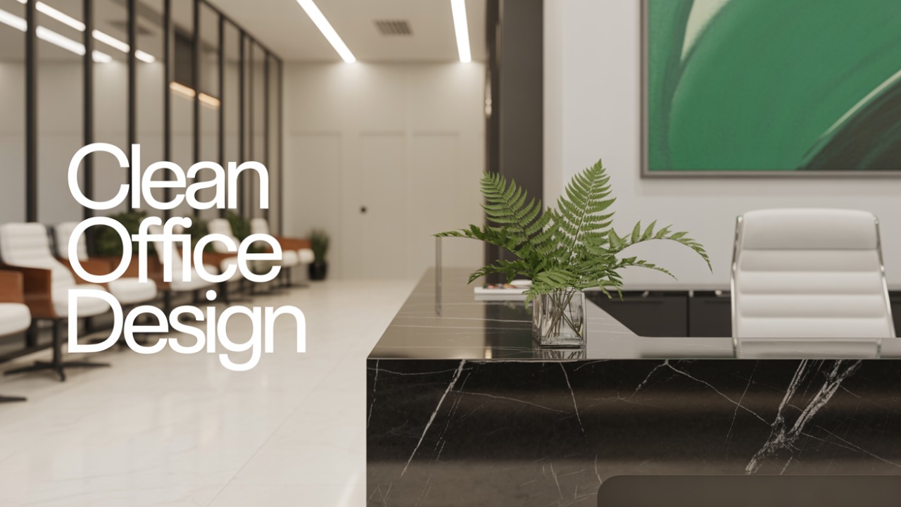 Office colour Black  White  Greenery