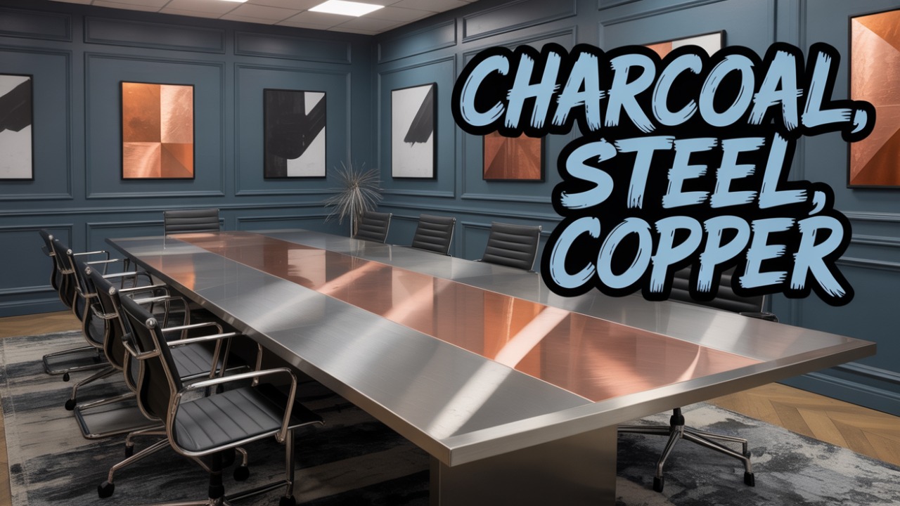 Office colour Black  White  Greenery