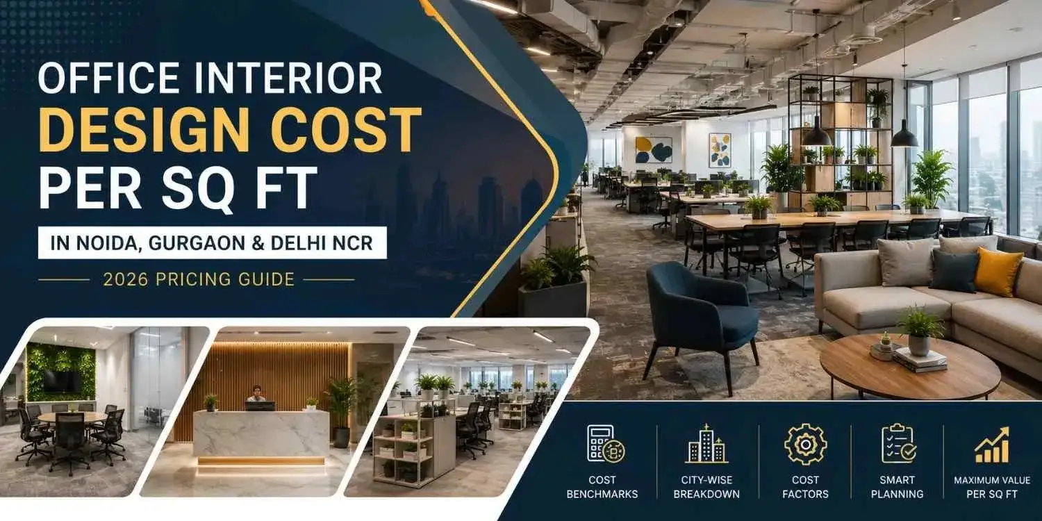 Office Interior Design Cost Per Sq Ft in Noida