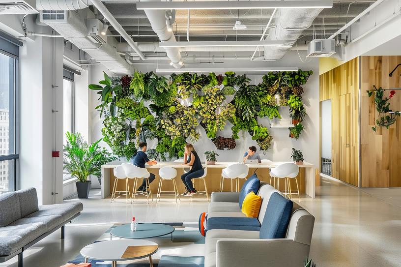 eco friendly office workplace