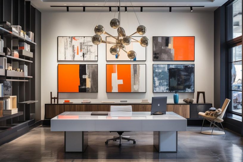 stylish modern office interior