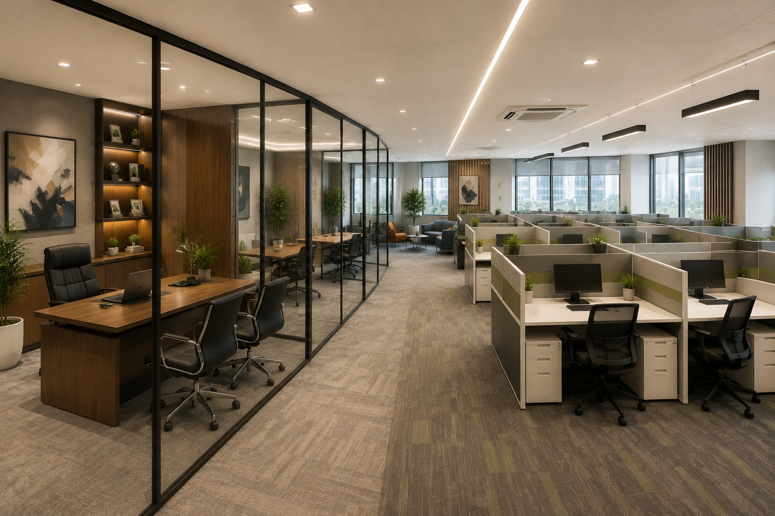 hybrid office design