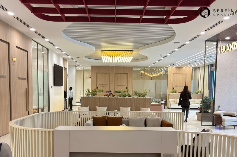 luxury corporate office lounge