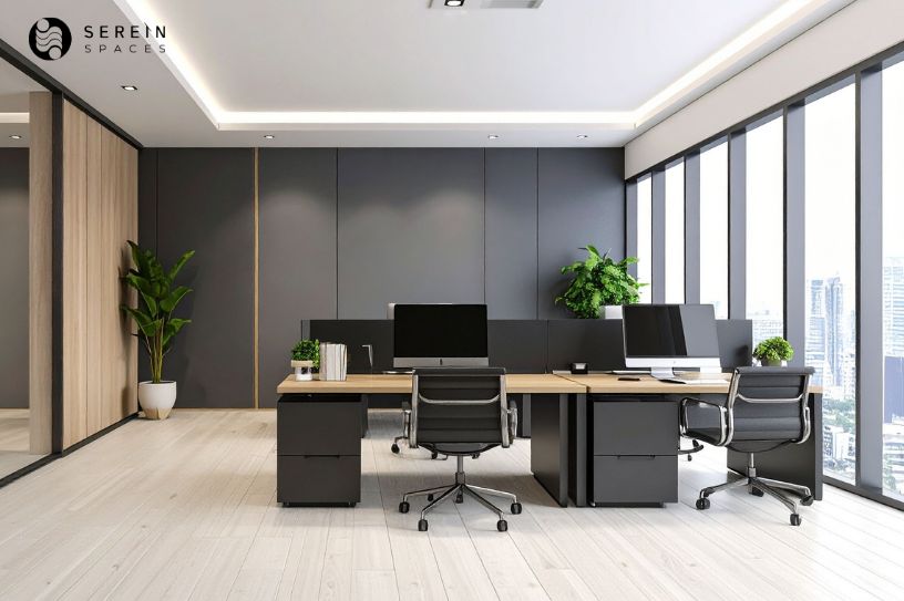 modern executive office interior design with minimalist style