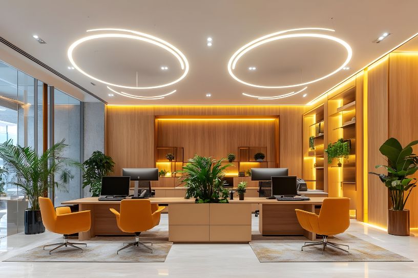 modern office interior design workstation