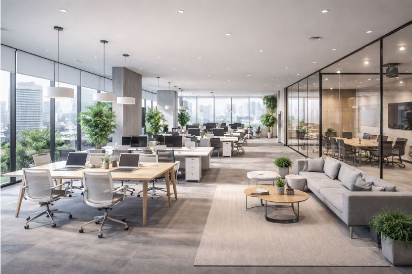 modern open office interior design