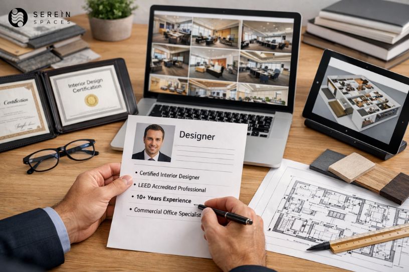 office interior designer profile and portfolio