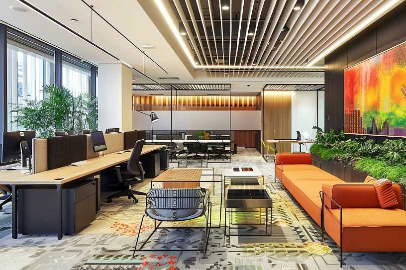 sleek contemporary office design elements
