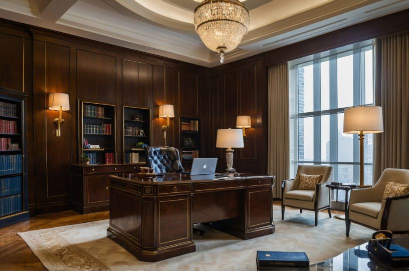 stylish modern lawyer office