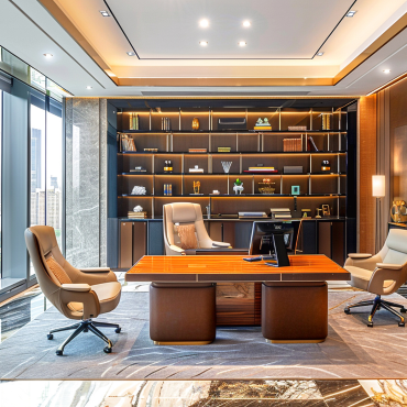 luxury decorated corporate office room