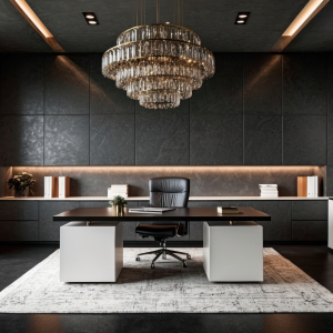 large presentation in a modern office