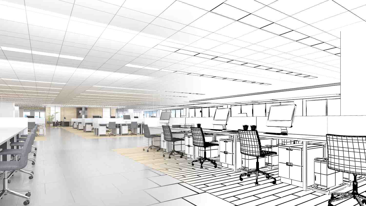 office space working with computers office