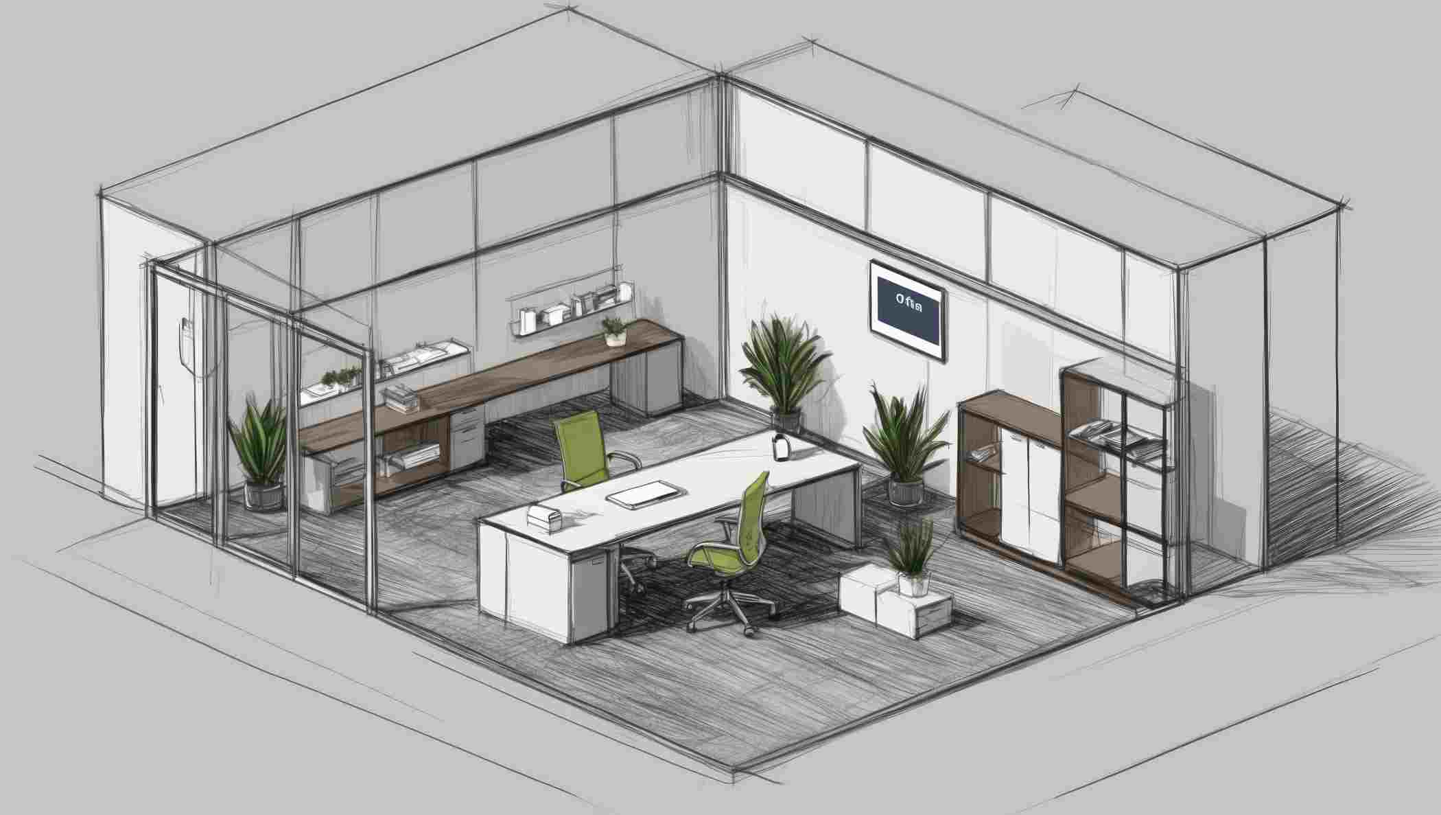 sketch-design-room-3dwire-frame