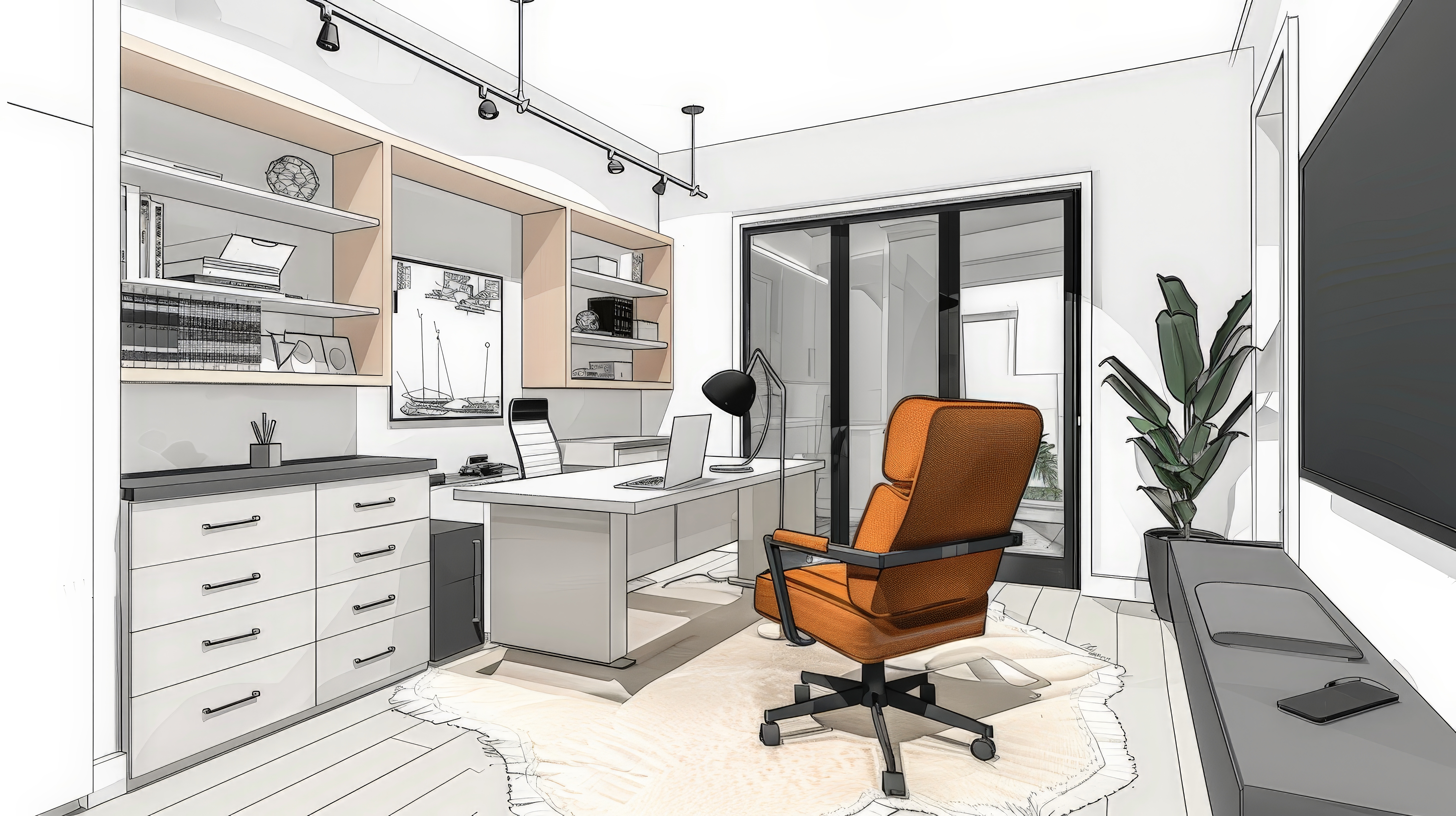 Intereier of a modern house