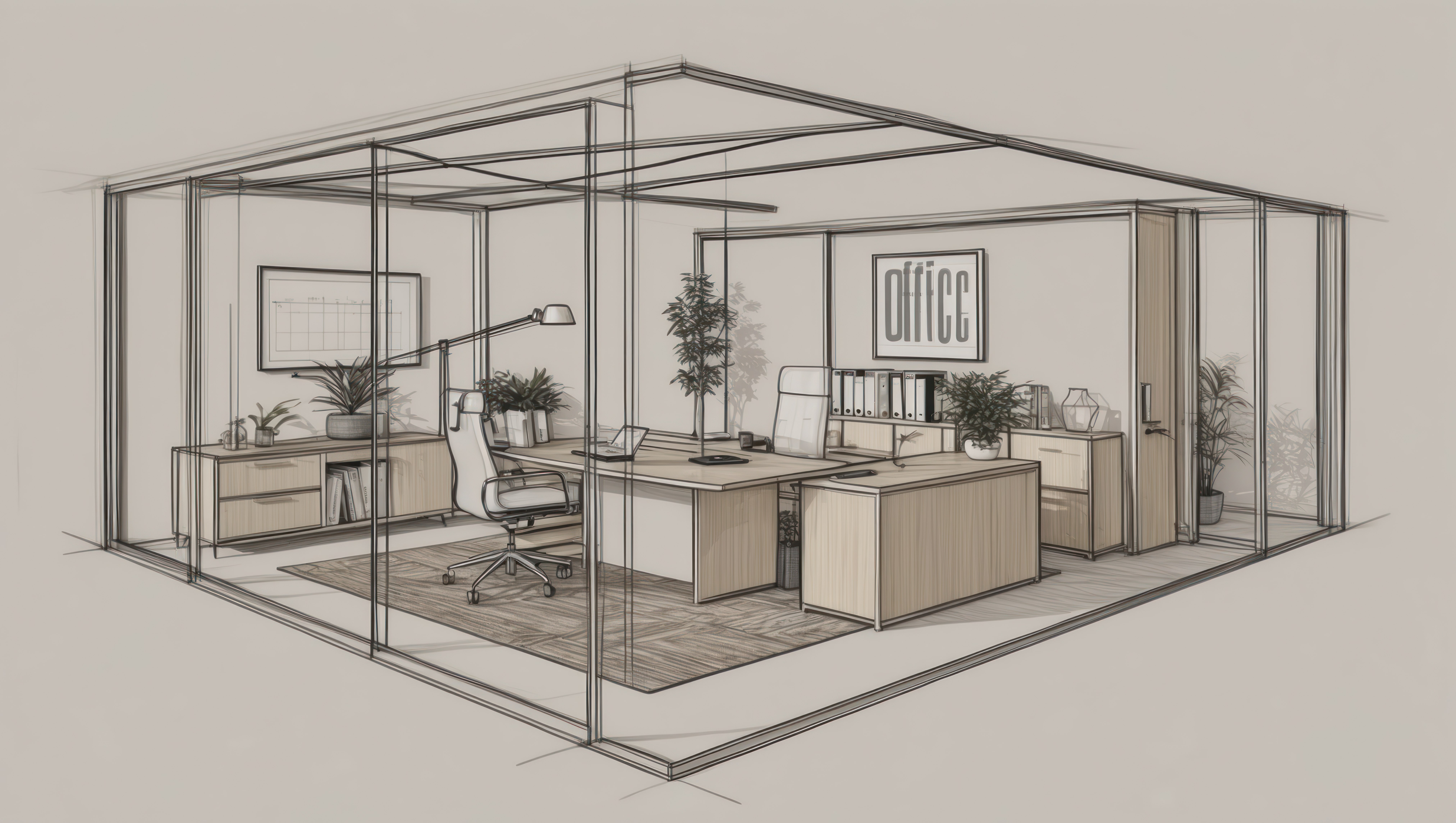 Stylish office lounge