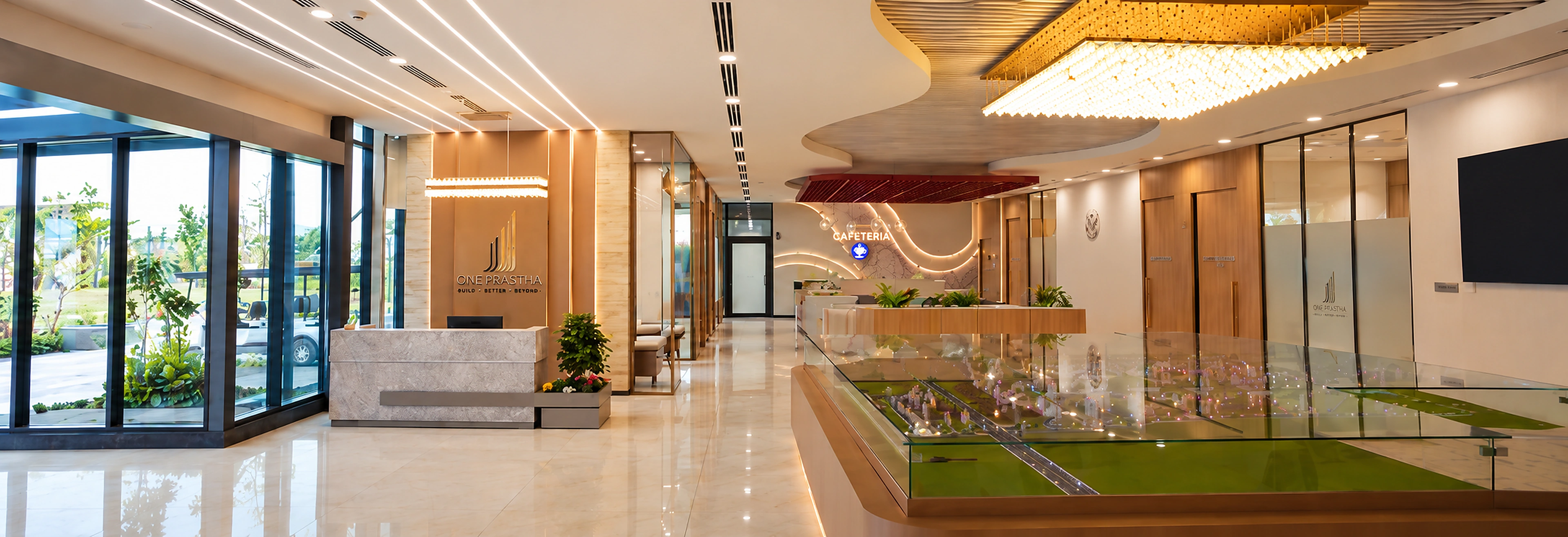 One Prastha commercial interior